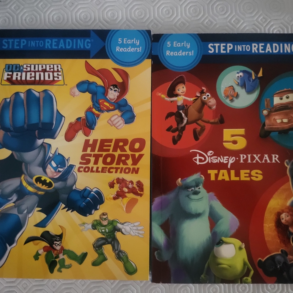 2 Step Into Reading Books With Lots Of Stories..